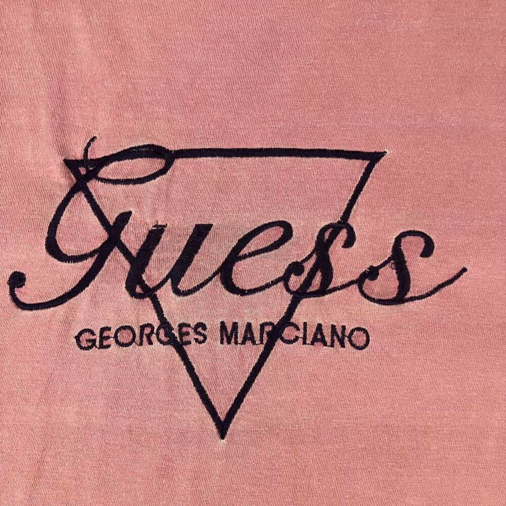 Guess by Georges Marciano Pink Logo T-Shirt One Size Costa Rica Fits like‎ XL - Picture 3 of 13